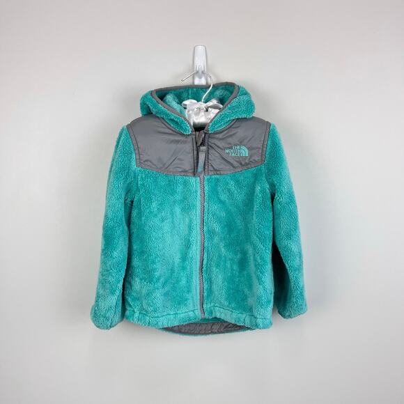The North Face Green Fleece Oso Hoodie Jacket 3T - Picture 1 of 7